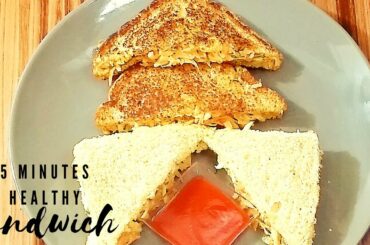 Easy, Quick & Healthy Sandwich | Mix Veggie Yoghurt Sandwich Recipe | Lunch Box Recipe