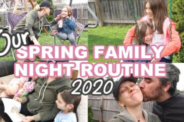 QUARANTINE SPRING NIGHT ROUTINE 2020 | Fun Dinner Idea & Family of 4 Night Routine | Alyssa All Day