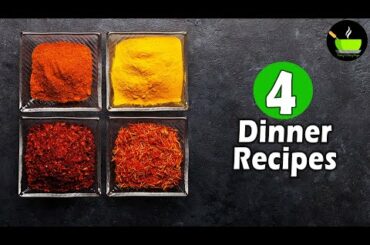 4 Lockdown Recipes  | 4 Easy Dinner Recipes | Indian Dinner Plan | Dinner Ideas | Restaurant Style