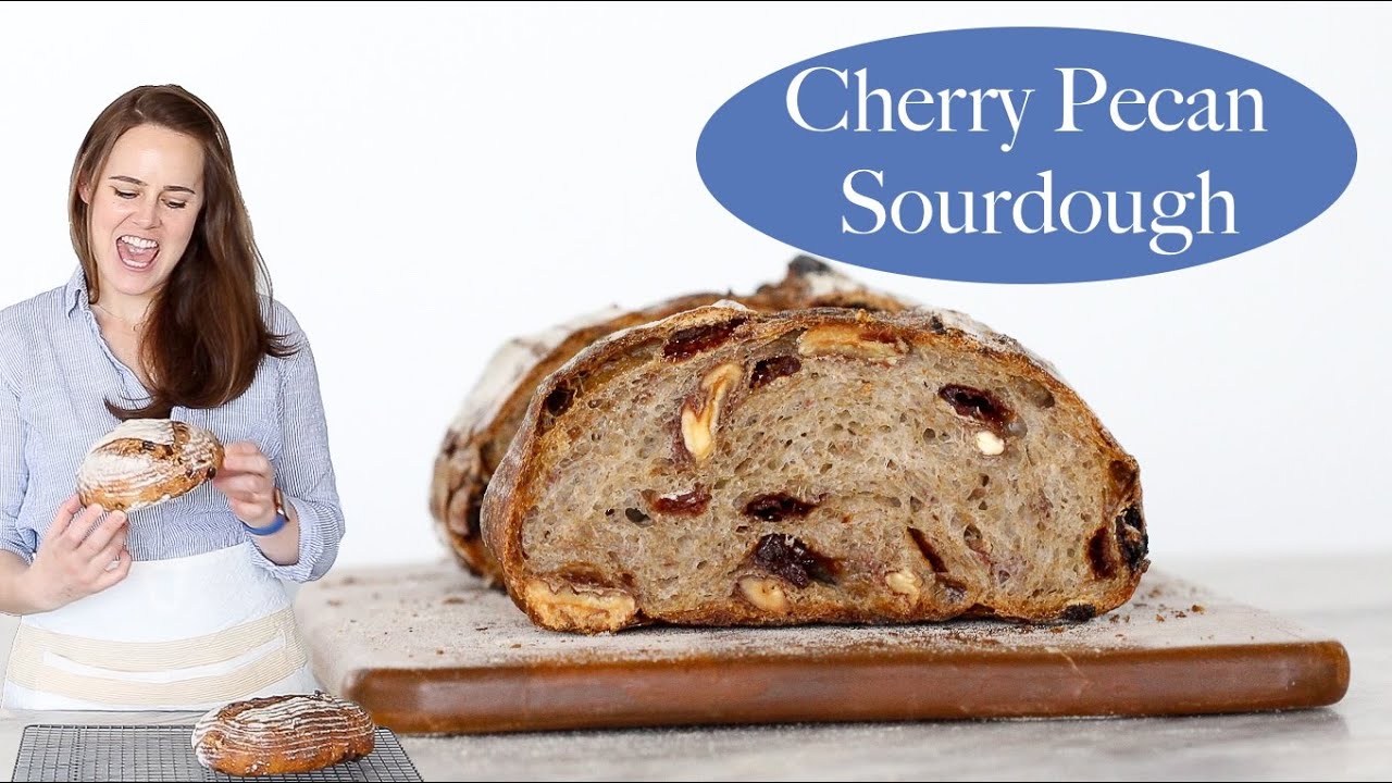 CHERRY PECAN SOURDOUGH BREAD: An easy whole wheat sourdough bread recipe that everyone will love! CHERRY PECAN SOURDOUGH BREAD: An easy whole wheat sourdough bread recipe that everyone will love!