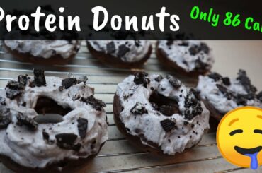 Home Made PROTEIN DONUTS Recipe | Only 86 Calories!! | Healthy Donuts Recipe