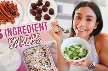 5 EASY Snacks with 3-Ingredients! Healthy & Delicious
