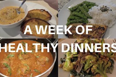 a WEEK of HEALTHY DINNER RECIPES: what I cooked this week at home!