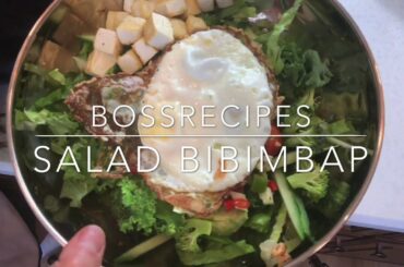 BossRecipes_ Super Easy & Healthy Salad Bibimbap_Korean Inspired fusion recipe