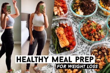 HEALTHY MEAL PREP FOR WEIGHT LOSS! I lost 5 pounds!!