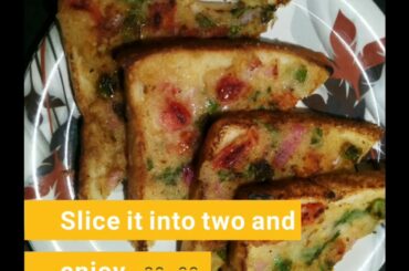 RAWA/SOOJI PIZZA TOAST/HEALTHY  AND TASTY SNACK/EASY TO MAKE.RECIPE VIDEO.QUARANTINE.