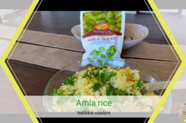 Amla rice/Nellikkai saadam/Indian gooseberry rice/easy healthy lunch box recipe/ready in few minutes