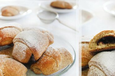 HEALTHY CHOCOLATE CROISSANTS | Sugar Free, Low Fat, Whole Grain