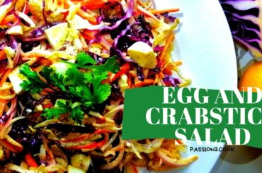 Egg and Crabstick salad | salad recipes | healthy salad