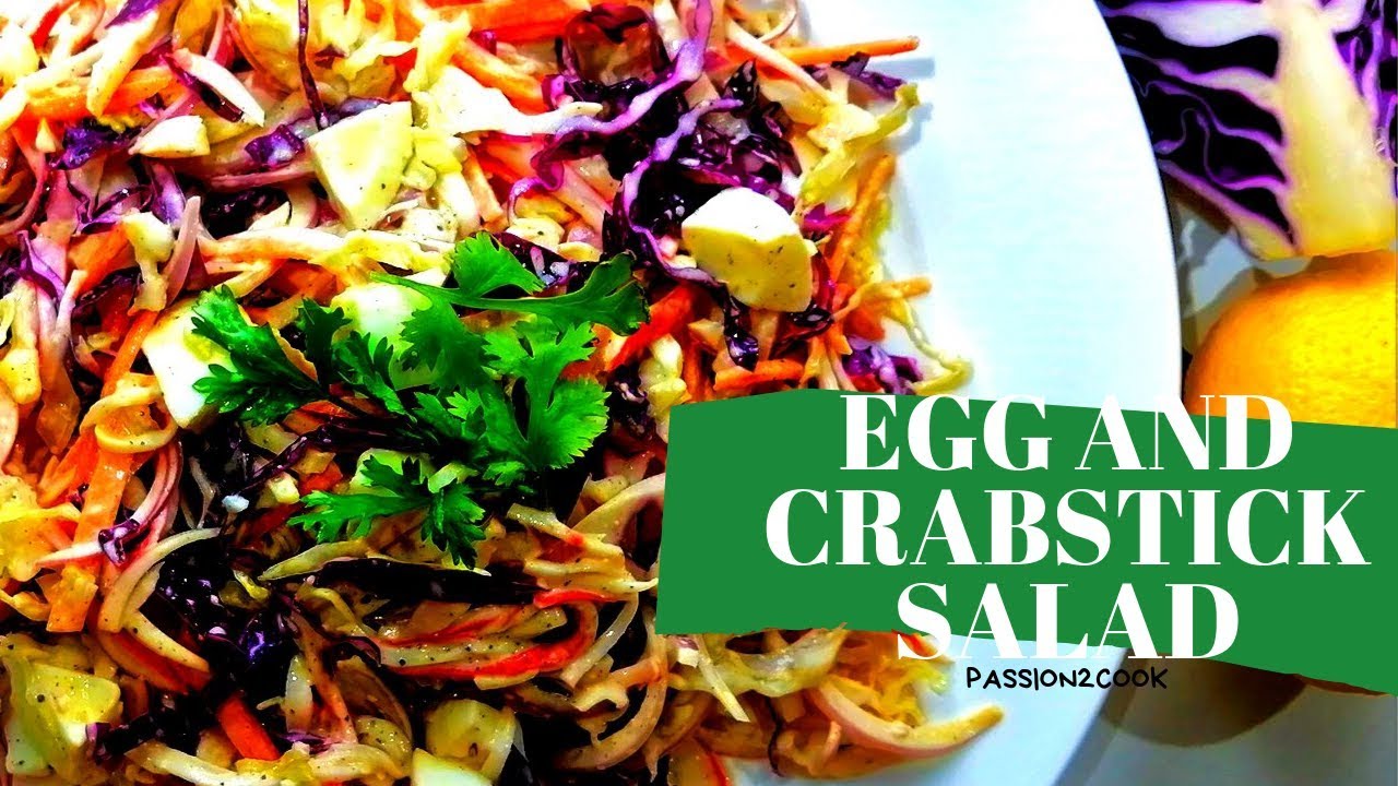 Egg and Crabstick salad | salad recipes | healthy salad Egg and Crabstick salad | salad recipes | healthy salad