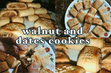 HOW TO MAKE DATES & WALNUTS COOKIES | EASY RECIPE | HEALTHY COOKIES/BISCUITS | HEALTHY SNACK RECIPE|