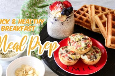 MEAL PREP | 3 Quick & Healthy Breakfast Ideas | Pantry Staples