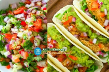 Domino's Style Tacos Mexicana | How To Make Taco Shell | Tacos Salsa Recipe | Healthy Snacks Ideas