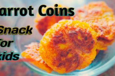 Carrot Coins // Healthy Snack for kids ,10+month baby food finger food for babies
