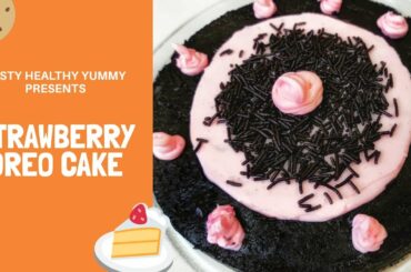 Strawberry Oreo Cake | Eggless Cake Recipe | Oreo Biscuit cake| Tasty healthy Yummy