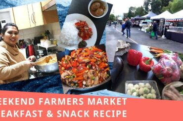 Bengali Weekend Vlog-  Easy Breakfast &  Healthy Snack Recipe| Farmers Market Shopping Haul