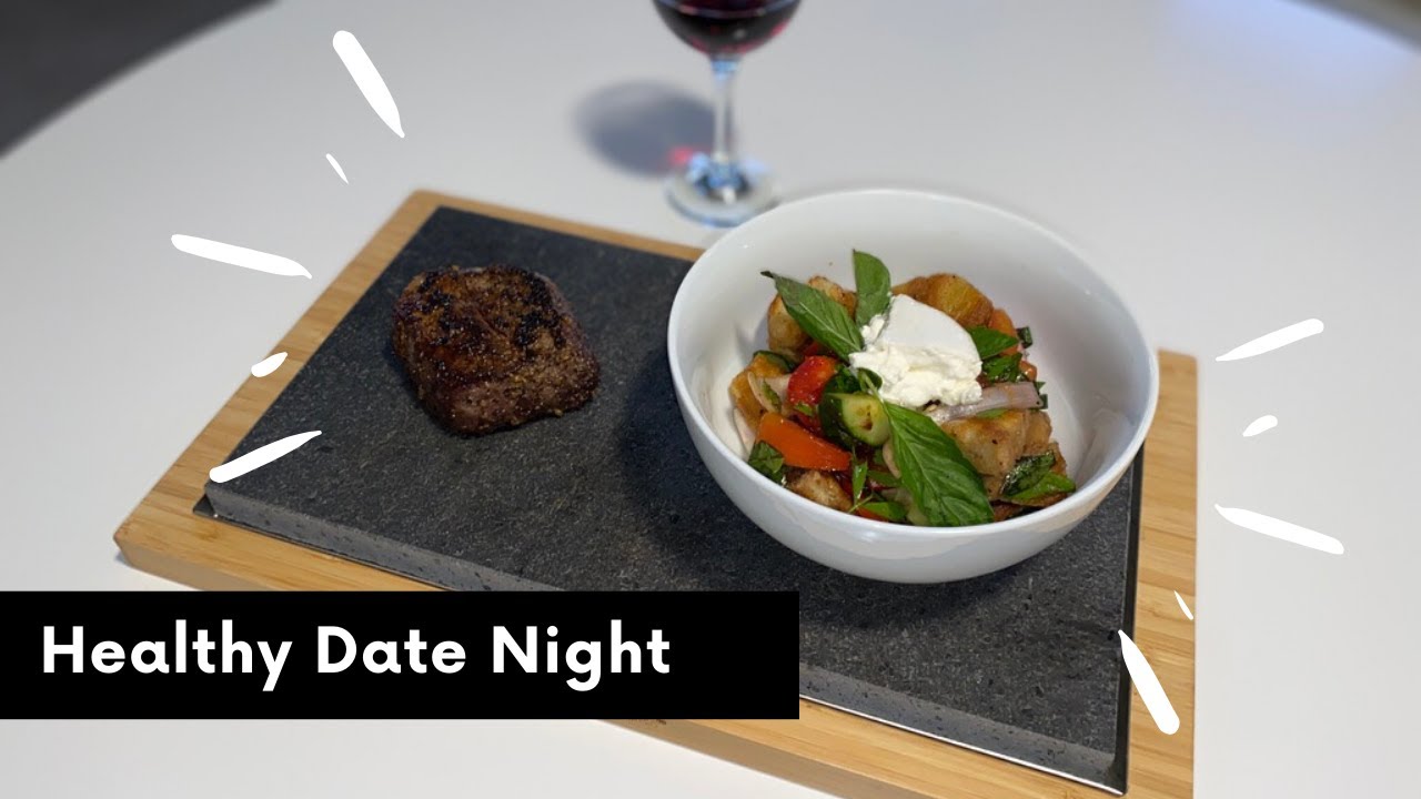 Healthy How-to Date Night Meal! Steak + Panzanella Salad – Under 60 Minute Dinner Healthy How-to Date Night Meal! Steak + Panzanella Salad - Under 60 Minute Dinner