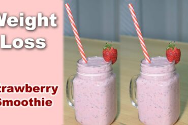 Tasty Strawberry Smoothie Recipe | Low-fat Strawberry Smoothie for Weight Loss | Life with Amna