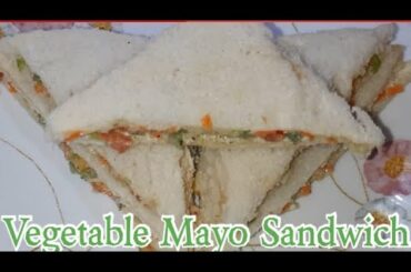 Vegetable Mayonnaise Sandwich Recipe - Quick, Easy and Tasty Mayo Sandwich by Cooking With Rajput