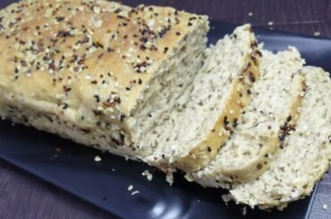 Whole Wheat Bread with seeds| Multigrain Bread| Step by step explanation| KR-67