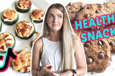 TESTING VIRAL TIKTOK HEALTHY SNACKS