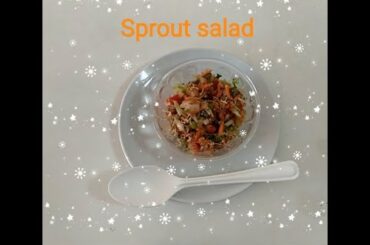 sprout salad recipe/ How to make sprouts salad/ kids healthy recipes/kids snacks sprouts&veg's salad
