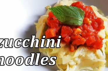 How to Make Zucchini Noodles | Zucchini Spaghetti | Zucchini Noodles Recipe Without a Spiralizer