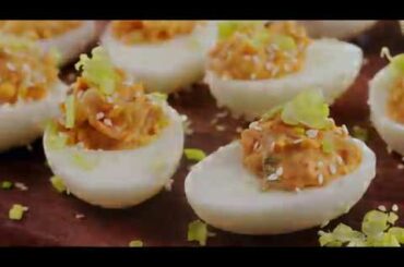 Keto Bacon and Kimchi Deviled Eggs I Yummy Keto Recipes for Super Moms