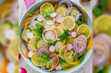 Salad decoration ideas |spicyfood #healthyrecipe #salad presentation