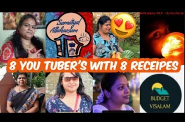 Don't Rush challenge|| Eat healthy Challenge|8 healthy recipes in 8 mins by 8 Youtubers