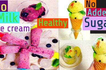 Blueberry popsicle/melon kiwi sherbet/ no added sugar/ vegan/healthy recipe