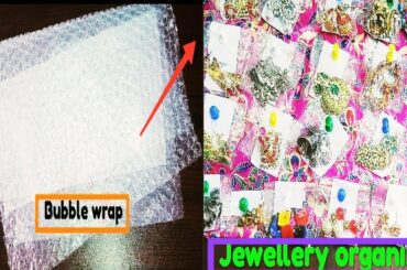 DIY Jewelry organizer/Earring holder/How to make Earring organizer at home.