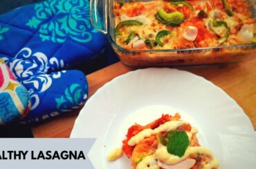 HEALTHY BREAD LASAGNA RECIPE | WITHOUT CHEESE | NANDNIKS KITCHEN