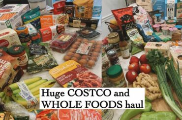 HUGE HEALTHY COSTCO AND WHOLE FOODS GROCERY HAUL 2020/// MEAL IDEAS