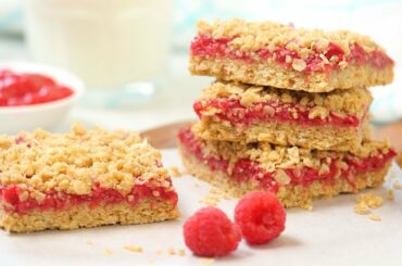 Raspberry Oat Crumble Bars | Easy + Gluten Free Summer Baking