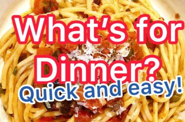 What’s for Dinner? | Pasta Puttanesca | Budget Meal Ideas