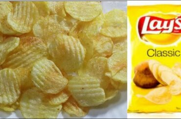Homemade Lays Chips Recipe | Homemade Crispy Potato Chips by Healthy Food Kitchen