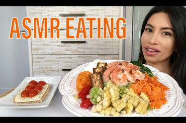 SHRIMP SALAD ASMR | REAL EATING SOUNDS