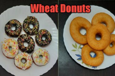 Donuts (Wheat) | No Yeast Instant Healthy Wheat Donuts Recipe  | Eggless  Donuts  by Parvati Kitchen