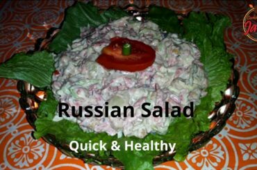 Russian Salad Recipe | Quick & Healthy Russian Salad  Recipe by cooking with jabeen