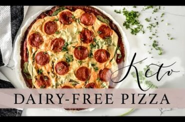The Healthiest Keto Pizza Recipe | Dairy-Free | Vegan Cheese | Gluten-Free | Low-Carb | Sugar-Free