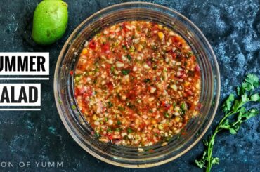 Summer Salad | Raw Mango Salad | Healthy Salad | Spoon Of Yumm