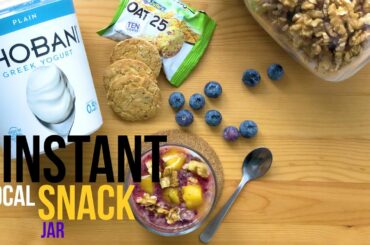 How to make an instant healthy snack jar || 110cal