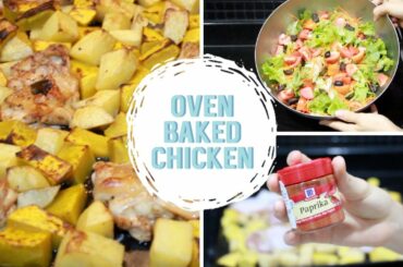 How To Make JUICY Oven Baked Chicken // Last Minute Healthy Dinner Idea!