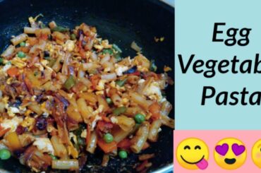 How to make simple, healthy and delicious Egg Vegetable Pasta recipe #indianstyle #italianrecipe