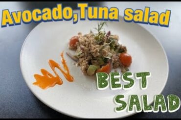 HEALTHY AVOCADO ,TUNA SALAD......quick and easy recipe//5 mins salad//tasty and healthy