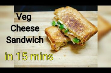 Veg Cheese Sandwich Recipe | Tawa sandwich recipe | Healthy street food | The Town Girls