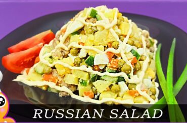RUSSIAN SALAD | Best Healthy Tasty Salad | Best for all parties | Most popular Russian recipe