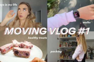 MOVING HOUSE VLOG #1 | Packing Up EVERYTHING & Healthy Food Inspo!