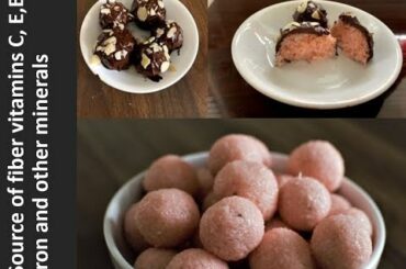 Rose Coconut Laddu | Choco Coconut Balls | Instant Recipes | Healthy Recipes